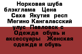 Норковая шуба блэкглама › Цена ­ 30 000 - Саха (Якутия) респ., Мегино-Кангаласский улус, Павловск с. Одежда, обувь и аксессуары » Женская одежда и обувь   